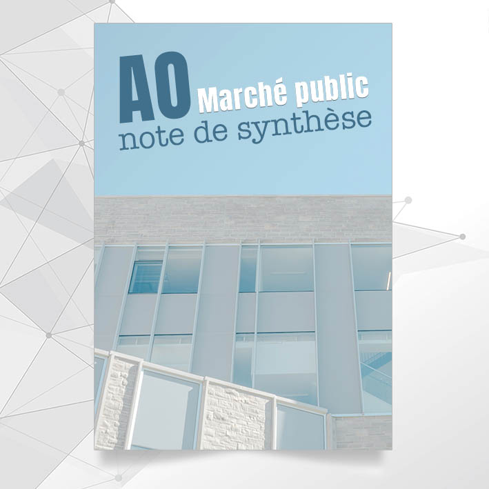 Réponse d'appel d'offre au marché public note de synthèse